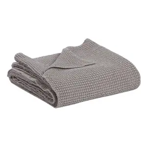 Stonewashed cotton bedspread Vivaraise Maia image-0