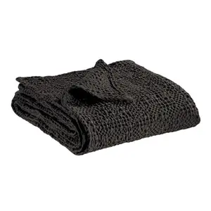 Stonewashed cotton bedspread Vivaraise Tana image-0