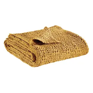 Stonewashed cotton bedspread Vivaraise Tana image-0