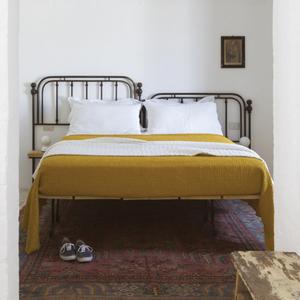 Sengetæppe i stenvasket bomuld Vivaraise Tana image-1