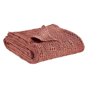 Stonewashed cotton bedspread Vivaraise Tana