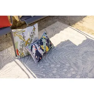 Coussin recyclé brodé Vivaraise Gina image-1