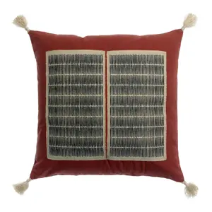 Embroidered cushion cover Vivaraise Yael image-0