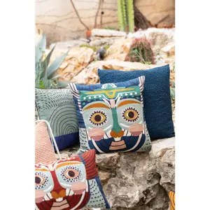 Embroidered cushion Vivaraise Yaku image-2