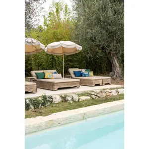 Coussin outdoor imprimé Vivaraise Alga image-1