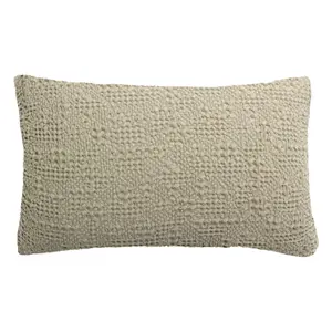 Stonewashed cotton cushion Vivaraise Tana image-0