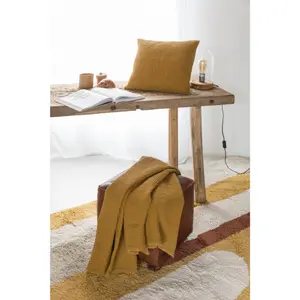 Coussin coton stonewashed Vivaraise Maia image-1