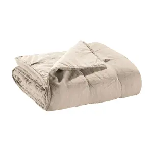 Jeté de lit coton stonewashed Vivaraise Zeff