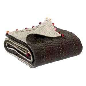 Ensfarvet plaid Vivaraise Gastounet image-0
