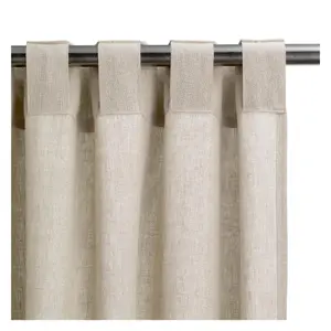 Stonewashed cotton curtain Vivaraise Zeff image-1