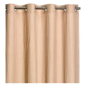 Stonewashed cotton curtain Vivaraise Zeff image-0