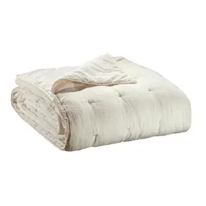 Stonewashed cotton bedspread Vivaraise Zeff image-0