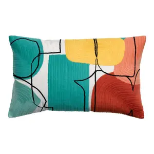 Embroidered cushion Vivaraise Romane image-1