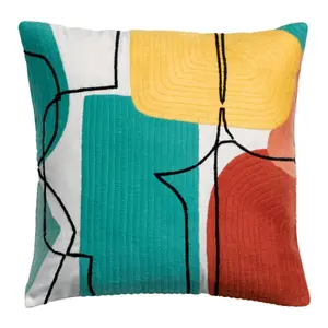 Embroidered cushion Vivaraise Romane image-0