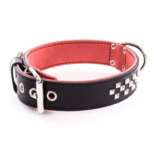 Collar de perro de cuero Vivog Clou