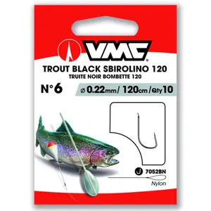 Gancho VMC Trout Black Sbirolino 120 (x10) image-0