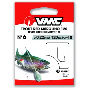 Άγκιστρο VMC Trout Red Sbirolino 120 (x10) image-0