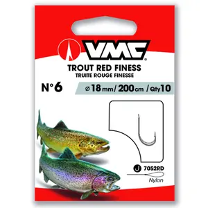Άγκιστρο VMC Trout Red Finess (x10) image-0