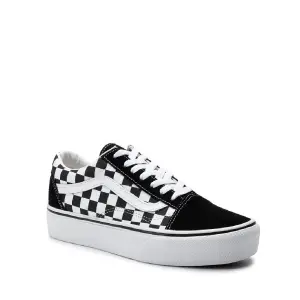 Baskets Vans Checkerboard Old Skool Platform image-1