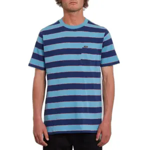 T-shirt col rond rayure Volcom Maxer image-1