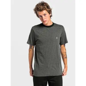 T-shirt Volcom Slated Stripe Crew image-1