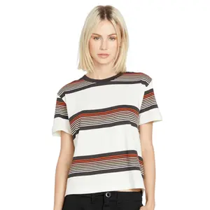 Randig T-shirt för kvinnor Volcom Halite SS image-0