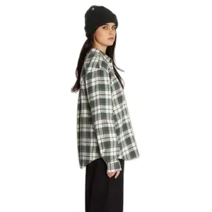 Camiseta de manga larga para mujer Volcom Plaid To Meet U image-4