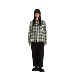 Camiseta de manga larga para mujer Volcom Plaid To Meet U image-1