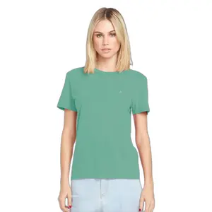 T-shirt clássico bordado mulher Volcom Solid Stone image-0
