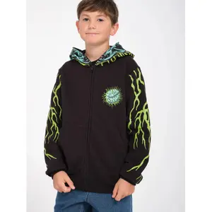 Hooded sweatshirt with zipper Volcom Alien image-2