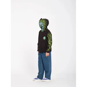Hooded sweatshirt with zipper Volcom Alien image-6