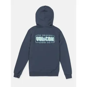 Hooded sweatshirt with zipper Volcom Vibeout image-1