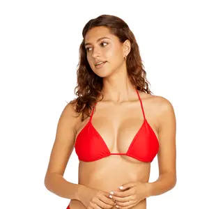 Top de biquíni de mulher Volcom Simply Solid Slide image-0