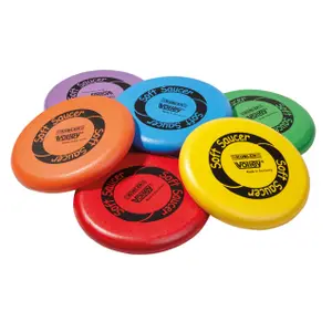 Soft throw disc with elephant skin Volley