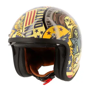 Open Face Motorcycle Helmet EN-2206 Von Dutch Big Cat