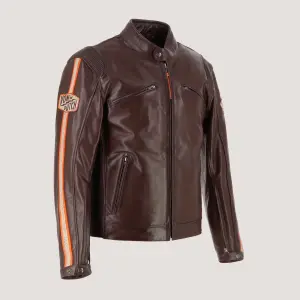 Motorcycle leather jacket Von Dutch Fast image-1