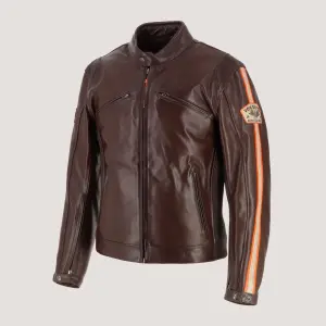 Motorcycle leather jacket Von Dutch Fast image-2
