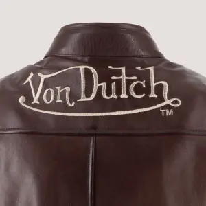 Motorcycle leather jacket Von Dutch Fast image-4