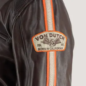 Motorcycle leather jacket Von Dutch Fast image-5