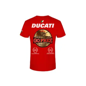 T-shirt VR46 Ducati Bagnaia World Champions Again image-1
