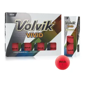 Paquete de 12 pelotas de golf Volvik Vivid rose (x12) image-0
