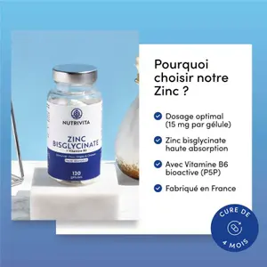 Zinc b6 complemento alimenticio - 120 cápsulas Nutrivita image-3