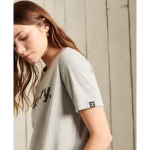 Kurzarm-T-Shirt, Damen Superdry Core Logo image-3