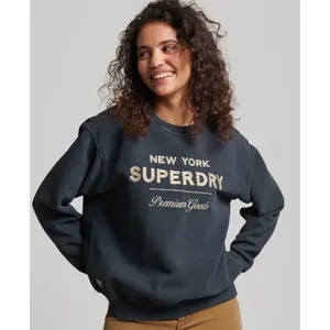 Sweatshirt woman Superdry Luxe Metallic image-4
