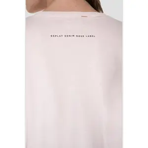 Damen-T-Shirt aus Baumwolle mit schmaler Passform Replay image-3