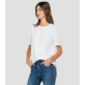 Damen-T-Shirt mit Rundhalsausschnitt Replay aged image-1