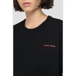 Dames-T-shirt ronde hals Replay aged image-3