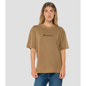 T-Shirt aus Bio-Baumwolle in Übergröße für Frauen Replay not ordinary image-0