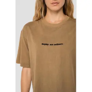 T-Shirt aus Bio-Baumwolle in Übergröße für Frauen Replay not ordinary image-4