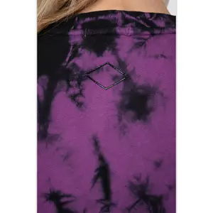 Damen-T-Shirt aus reiner Baumwolle, kastenförmig Replay tie dye image-4
